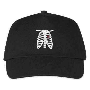 moto coeur amour coeur du squelette Oldtimer .png - Casquette de baseball Enfant - noir - Devant