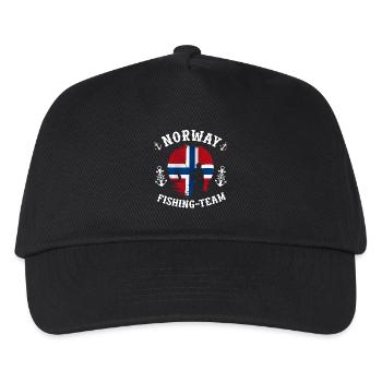 Norway-fishing-team - Kinder Basecap - Schwarz - Vorne