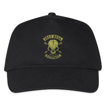 Crâne d'autodéfense Krav Maga - Casquette de baseball Enfant - noir - Devant