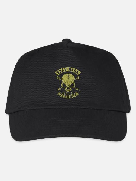 Krav Maga Self Defense Skull - Kinder Basecap - Schwarz