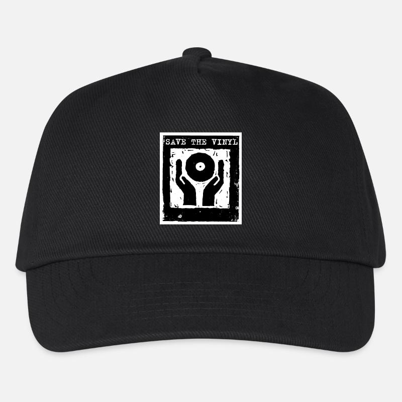 SaveTheVinyl - Kinder Basecap - Schwarz