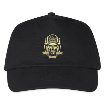 WOODEN SAW CHAINSAW GIFT FOREST FÖRSTER PROFESSION - Kids’ Baseball Cap - black - Front