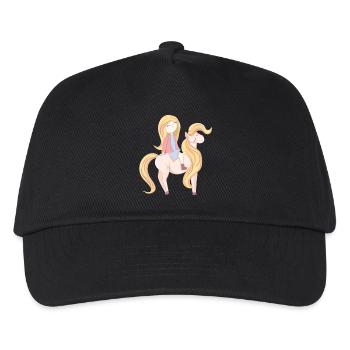 Pony fille - Casquette de baseball Enfant - noir - Devant