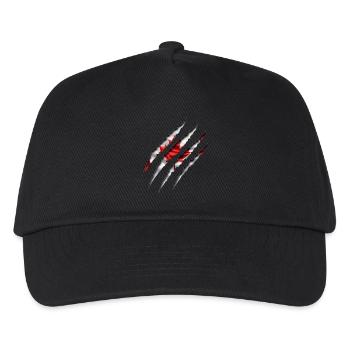 Kanada Kralle - Kinder Basecap - Schwarz - Vorne