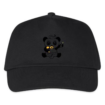 kind baby rassel schnuller windel kleines junges s - Kinder Basecap - Schwarz - Vorne