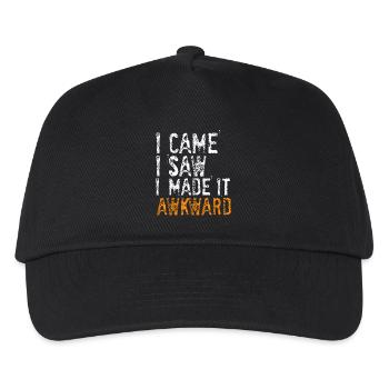 I Came, I Saw, I Made It Awkward - Kids’ Baseball Cap - black - Front