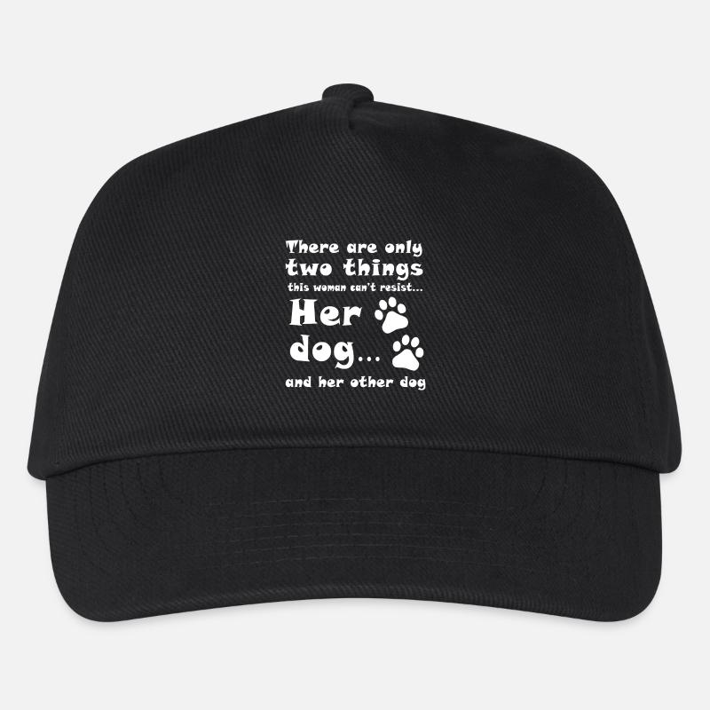 Hundeliebhaber-Shirt - Kinder Basecap - Schwarz