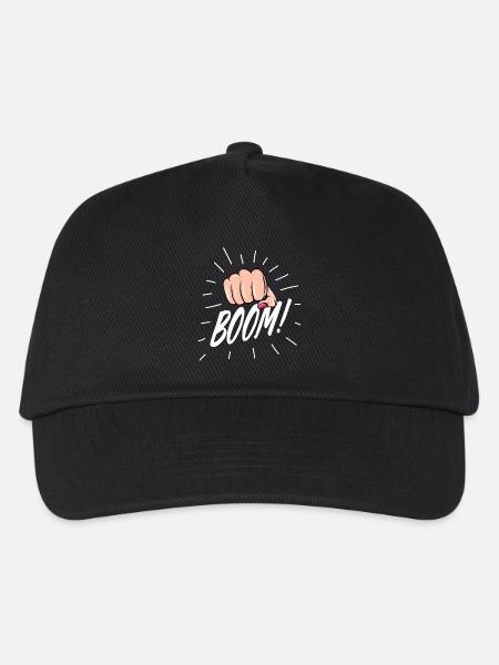 Strip Pop with female fist - Kids’ Baseball Cap - black