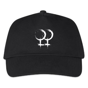 Double Venus symbol Homosexuality lesbian - Casquette de baseball Enfant - noir - Devant