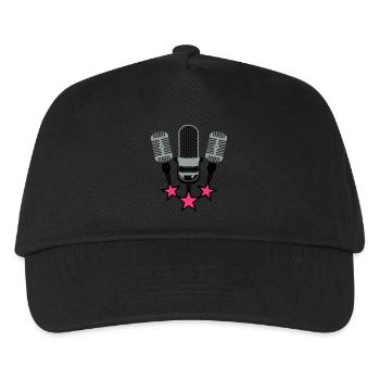 vieux micro microphone 20063 - Casquette de baseball Enfant - noir - Devant