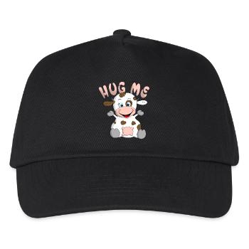 Hug me Kuh - Kinder Basecap - Schwarz - Vorne
