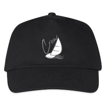 équipage hobby mer vagues bateau voilier sailboo - Casquette de baseball Enfant - noir - Devant