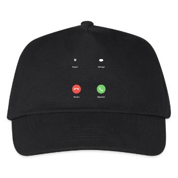 Call - Kids’ Baseball Cap - black - Front