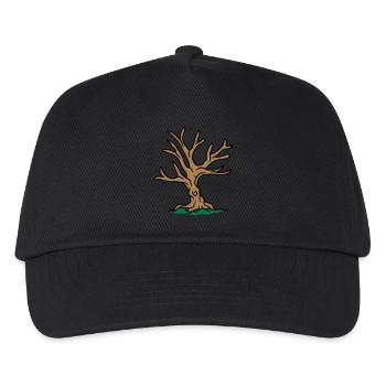 autumn tree winter bonsai tree without leaves - Kids’ Baseball Cap - black - Front