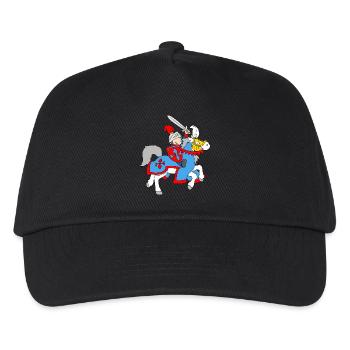 Boy Knight on a Horse - Kids’ Baseball Cap - black - Front