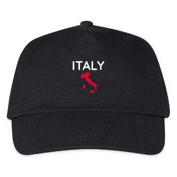Traditionellstes Italien Souvenir - Kinder Basecap - Schwarz - Vorne