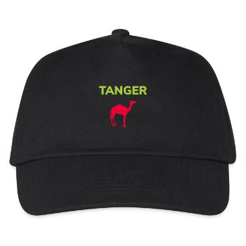 Tanger Marokko Souvenir Tanger T-Shirt - Kinder Basecap - Schwarz - Vorne