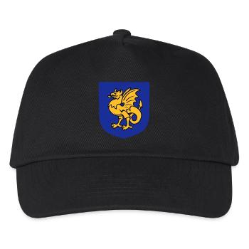 Fantasy-Kreatur Greif Zeichnung Bornholm - Kinder Basecap - Schwarz - Vorne