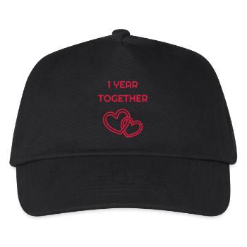 1 - Birthday Wedding - Marriage - Love - Wife - Kinder Basecap - Schwarz - Vorne