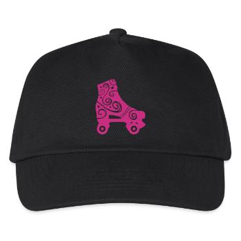 skates decorated 1c 2 / rollerskates - Kinder Basecap - Schwarz - Vorne