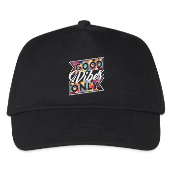 Good Vibes Only (Banner) - Kids’ Baseball Cap - black - Front