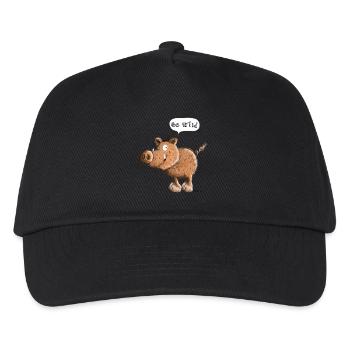 Be Wild - Wild Boar - Pig - Pigs - Kids’ Baseball Cap - black - Front