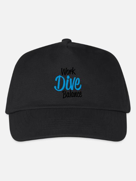 diving - Kids’ Baseball Cap - black