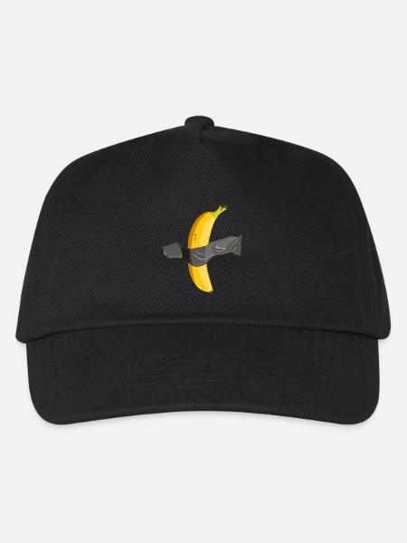 Geklebte Bananenkunst - Kinder Basecap - Schwarz