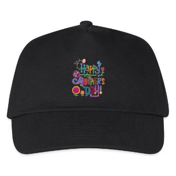 Happy Mother's Day Colorful design - Kids’ Baseball Cap - black - Front