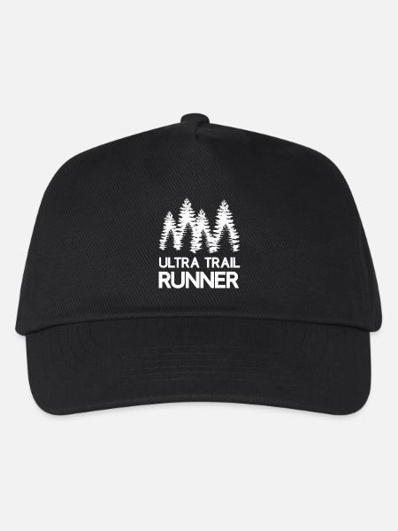 Ultra Trail Runner - Kinder Basecap - Schwarz
