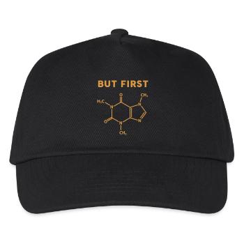 Mais d’abord la molécule de café - Casquette de baseball Enfant - noir - Devant