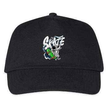 Skate Astronaut - Kinder Basecap - Schwarz - Vorne