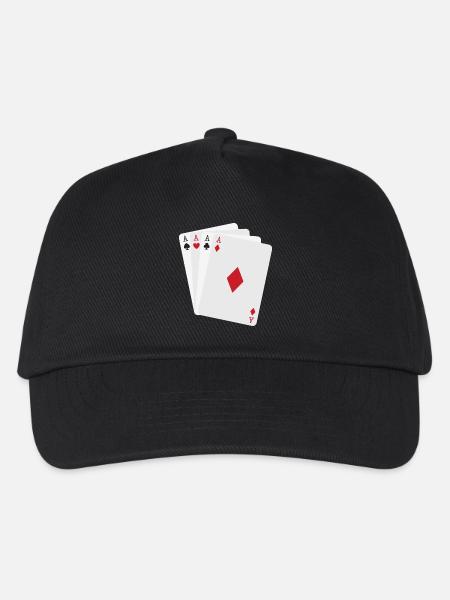 Quatre As Minimalistes - Kinder Basecap - Schwarz
