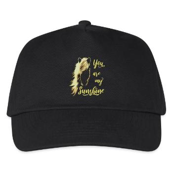 You Are My Sunshine Horse Sunshine Gift - Kids’ Baseball Cap - black - Front