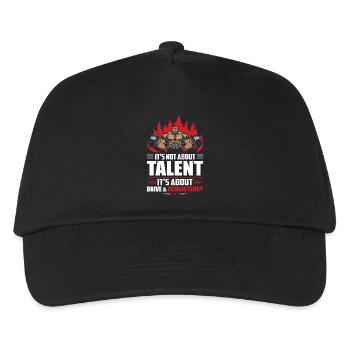 Bodybuilding Gym Fitness - Kinder Basecap - Schwarz - Vorne