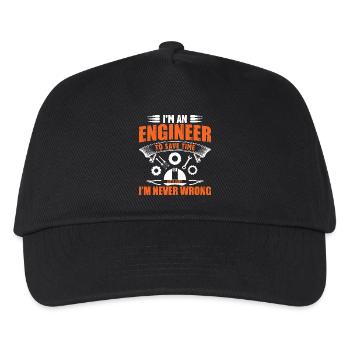 engineer - Kids’ Baseball Cap - black - Front