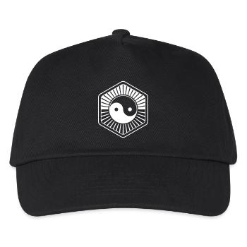 Yin Yang Hexagon Sunrise & Sunset - Kids’ Baseball Cap - black - Front