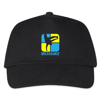 Breakdance B-Boy Streetdance Design Hip Hop Dance - Kinder Basecap - Schwarz - Vorne