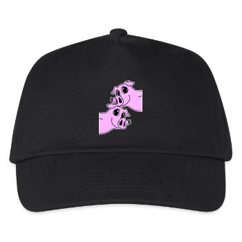 Cochons Cochons - Casquette de baseball Enfant - noir - Devant
