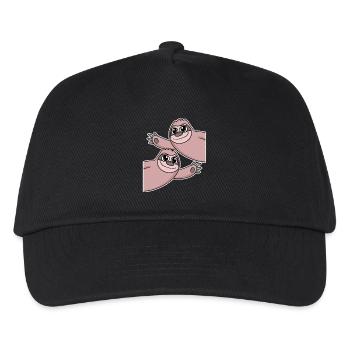Faultier Faultiere - Kinder Basecap - Schwarz - Vorne
