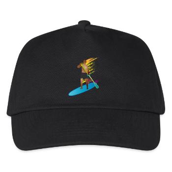 Stand up paddle - Homme avec paddle board - Casquette de baseball Enfant - noir - Devant