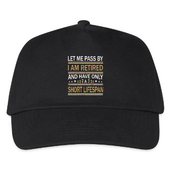 Retraité - Casquette de baseball Enfant - noir - Devant