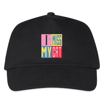 Mon chat me manque - Casquette de baseball Enfant - noir - Devant