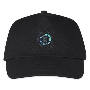 identité sécurité sécurité nerd pixel pc tech science - Casquette de baseball Enfant - noir - Devant