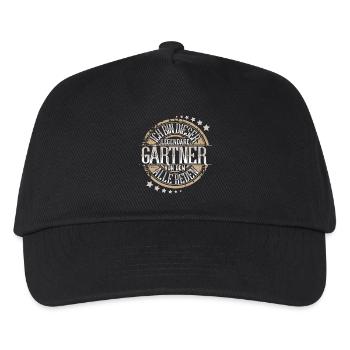 Gärtner - Kinder Basecap - Schwarz - Vorne