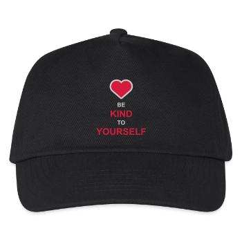 be kind to yourself - Kids’ Baseball Cap - black - Front