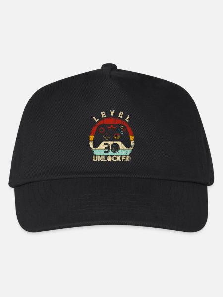 Level Unlocked Controller Retro - Kids’ Baseball Cap - black