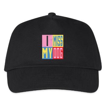 Mon chien me manque - Casquette de baseball Enfant - noir - Devant