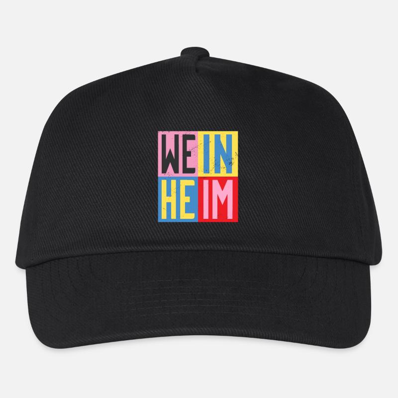 Weinheim Design - Kinder Basecap - Schwarz