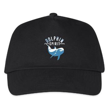 Die Seele des Delfins - Kinder Basecap - Schwarz - Vorne